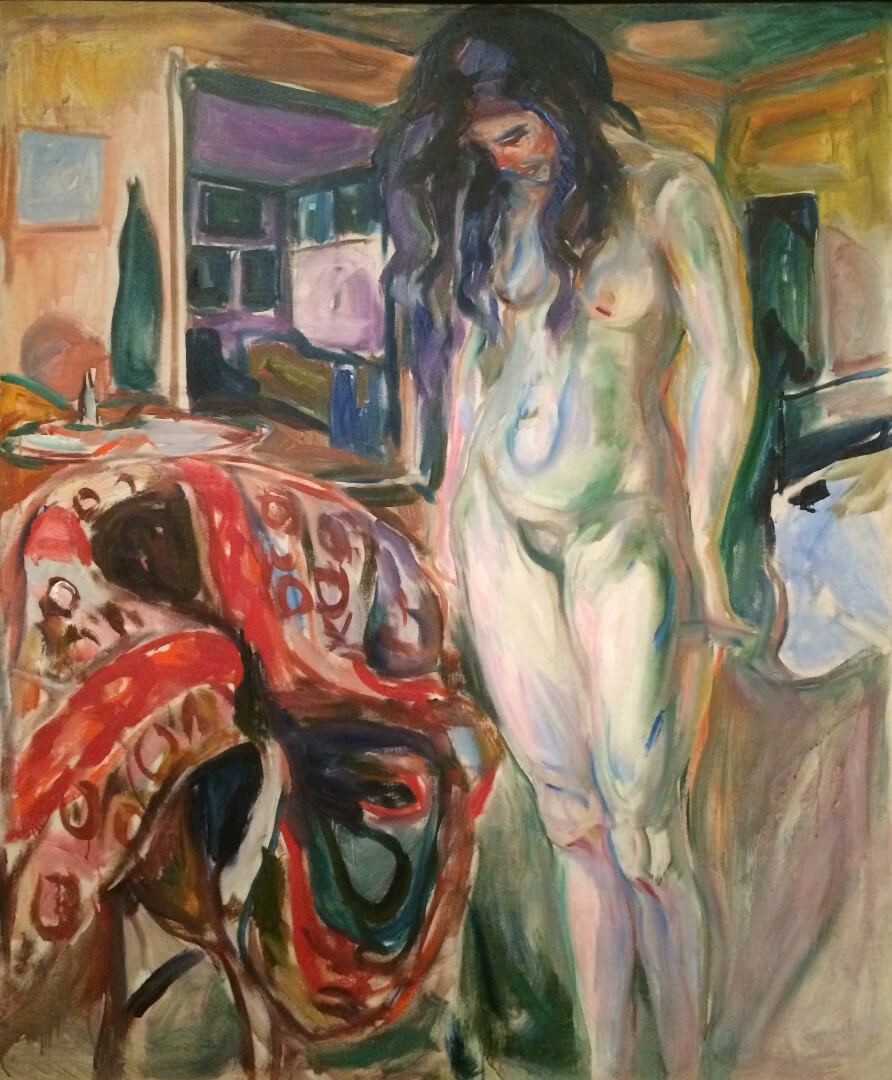 5_Edvard Munch, Model by the Wicker Chair, 1919-21
