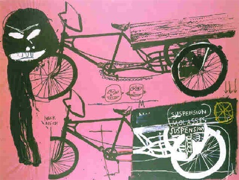 jean-michel-basquiat-and-andy-warhol-tricycle-1985