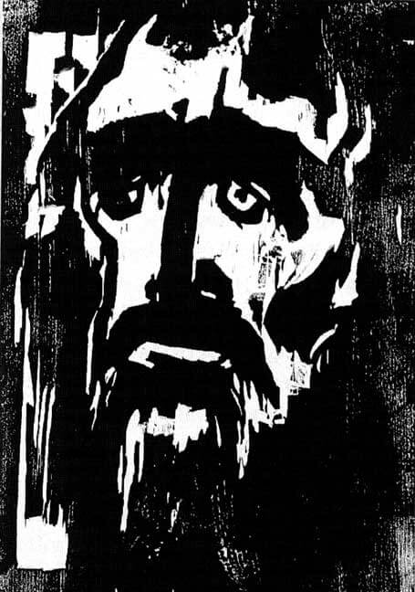 אריק נולדה, הנביא, חיתוך עץ, 1912