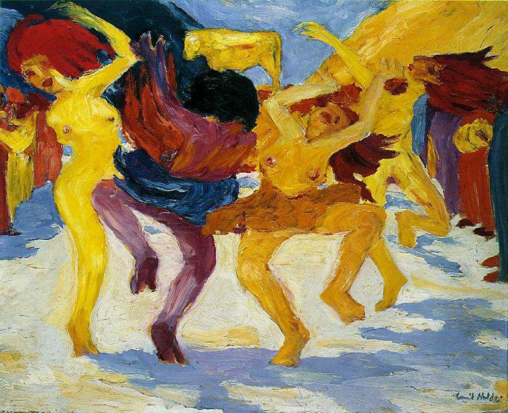 emil-nolde-dance-around-the-golden-calf-1910