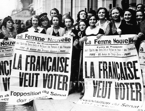הפגנה למען זכות הבחירה לנשים בצרפת, 1944