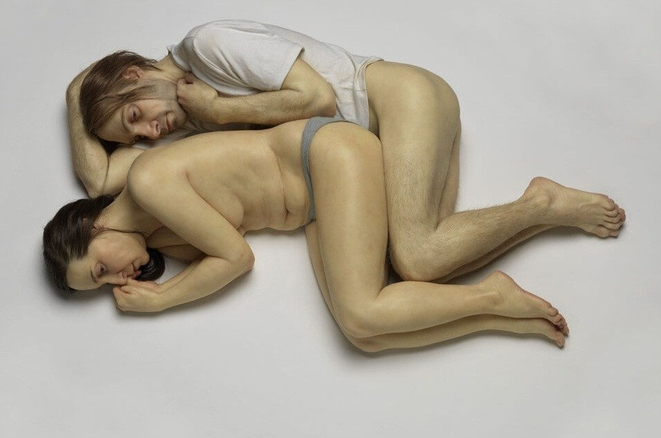 Spooning Couple by Ron Mueck