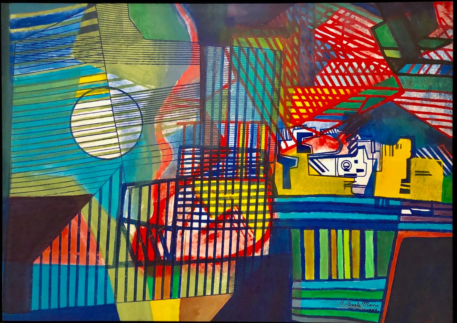 5_Roberto Burle Marx, Untitled, 1989, Oi on silckscreen on canvas