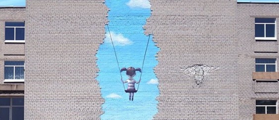 SETH-LAND-GLOBEPAINTER-STREET-ART-MURAL-KIEV-UKRAINE-MURAL-ART-SOCIAL-BACK-TO-SCHOOL-CHILDREN-popasna-swing