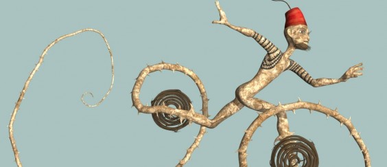 וְשָׁמָּה לֹא תַעֲבֹר, 2018, מיצב אנימציה ופיסול, סימולציית סופת חול יובל לובן (2)1