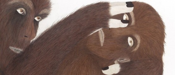 Untitled (The Binding), detail, 2017, pencils on paper, 250x200cm